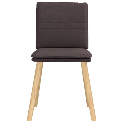 Eetkamerstoelen Stof 6 Donkerbruin