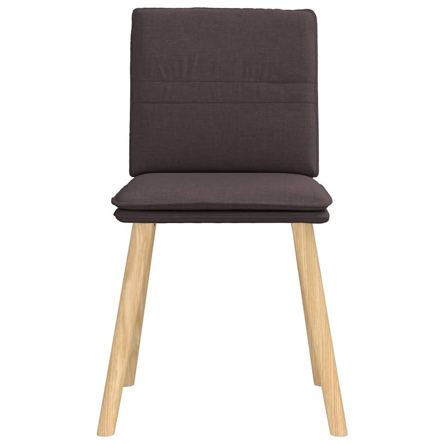 Eetkamerstoelen Stof 6 Donkerbruin