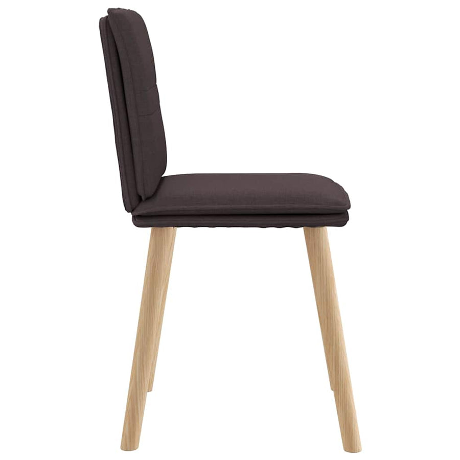 Eetkamerstoelen Stof 6 Donkerbruin