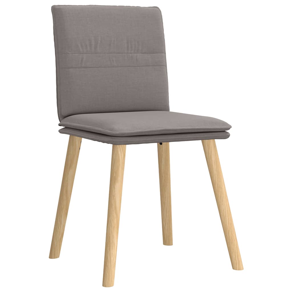 Eetkamerstoelen 6 st stof taupe