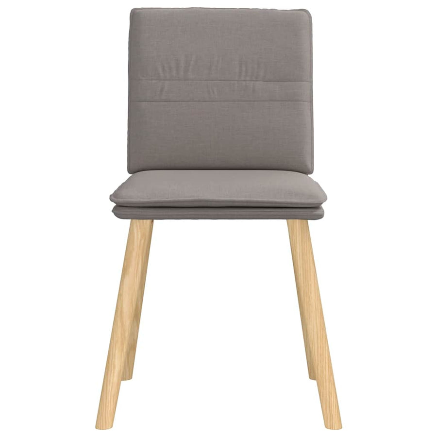 Eetkamerstoelen 6 st stof taupe