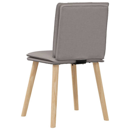 Eetkamerstoelen 6 st stof taupe
