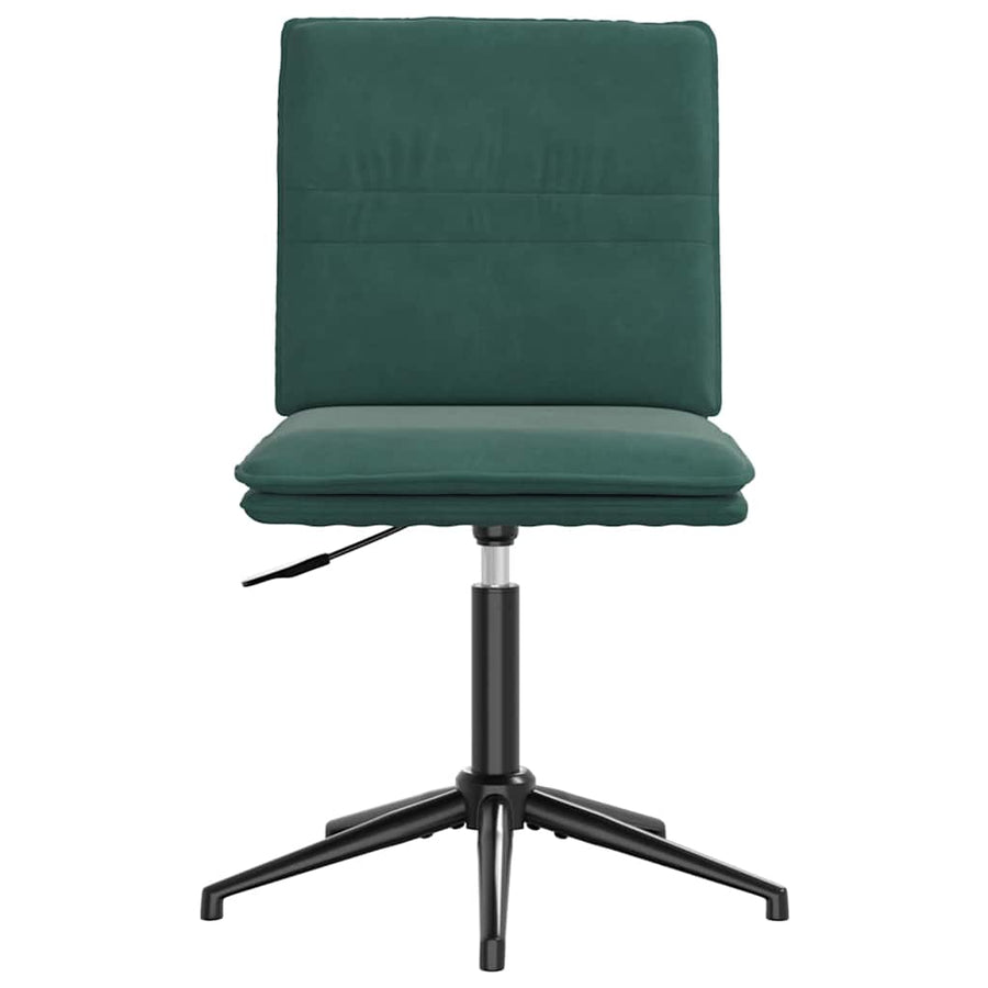 Eetkamerstoelen 4 st fluweel donkergroen