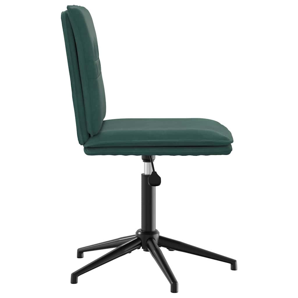Eetkamerstoelen 4 st fluweel donkergroen
