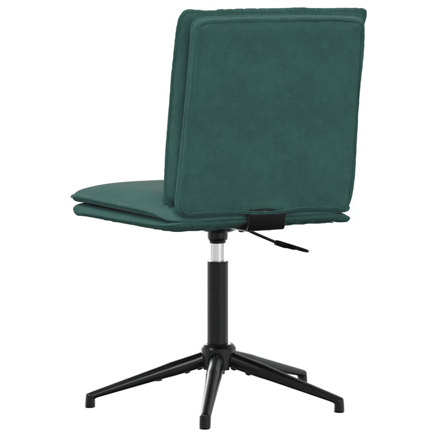 Eetkamerstoelen 4 st fluweel donkergroen