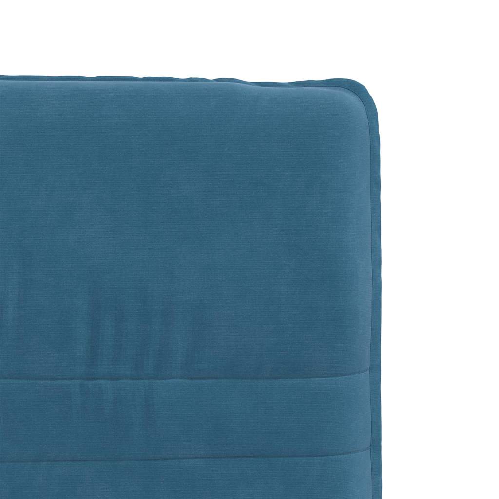 Eetkamerstoelen 4 st fluweel blauw