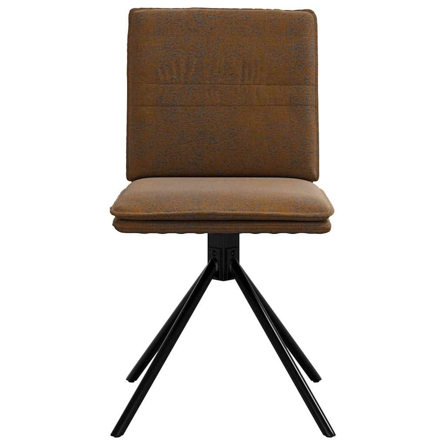 Eetkamerstoelen 6 st kunstsuède bruin