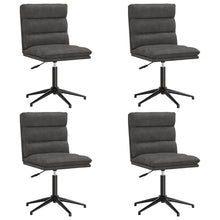 Eetkamerstoelen 4 st kunstleer zwart