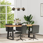 Eetkamerstoelen 4 stuks kunstleer zwart