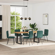 Eetkamerstoelen 6 st fluweel donkergroen 45x54x83 cm