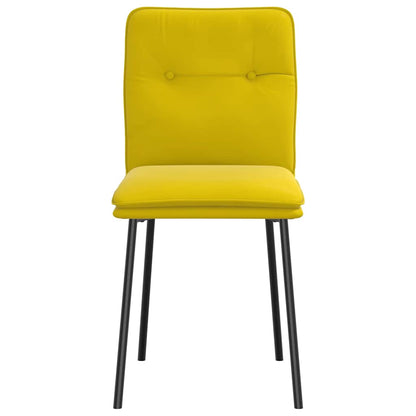 Eetkamerstoelen Fluweel 6 Geel