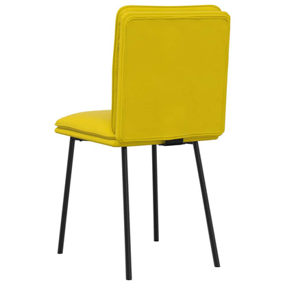 Eetkamerstoelen Fluweel 6 Geel