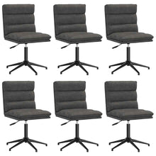 Eetkamerstoelen 6 st kunstleer zwart