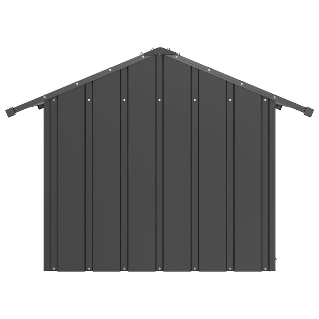 Hondenhok met dak 85x107x81 cm gegalvaniseerd staal