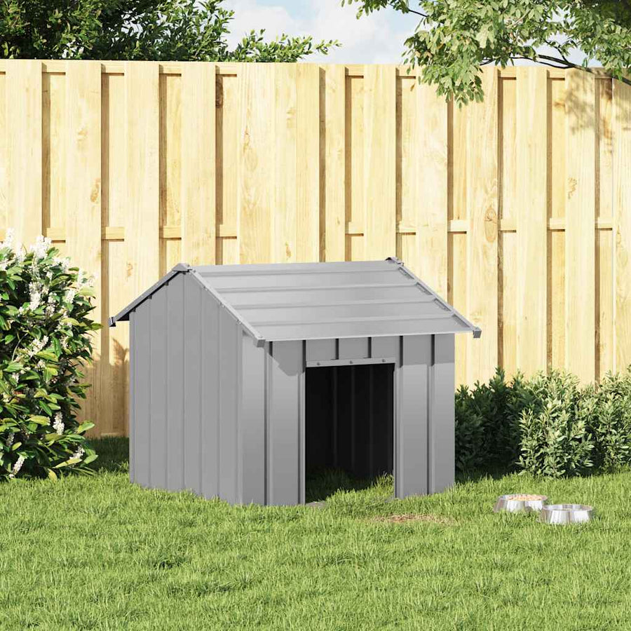 Hondenhok met dak 85x107x81 cm gegalvaniseerd staal