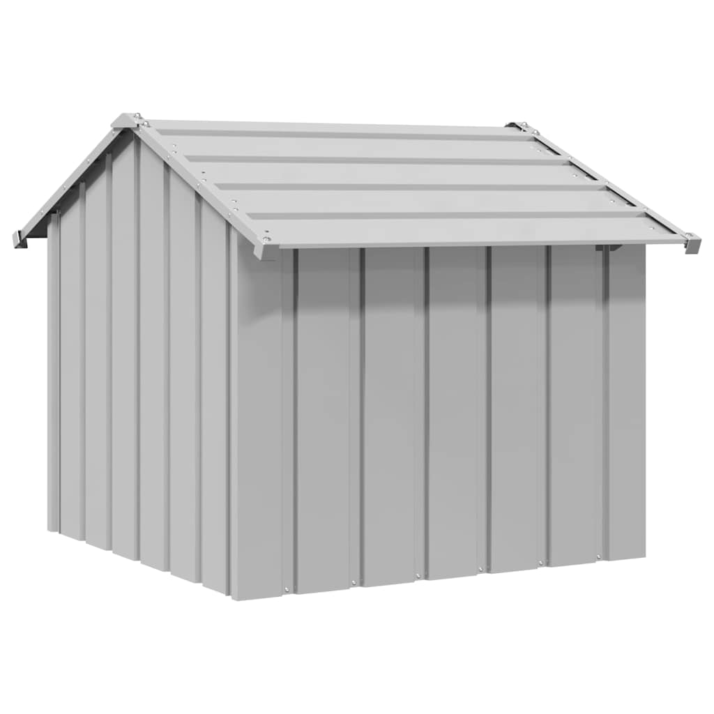 Hondenhok met dak 85x107x81 cm gegalvaniseerd staal