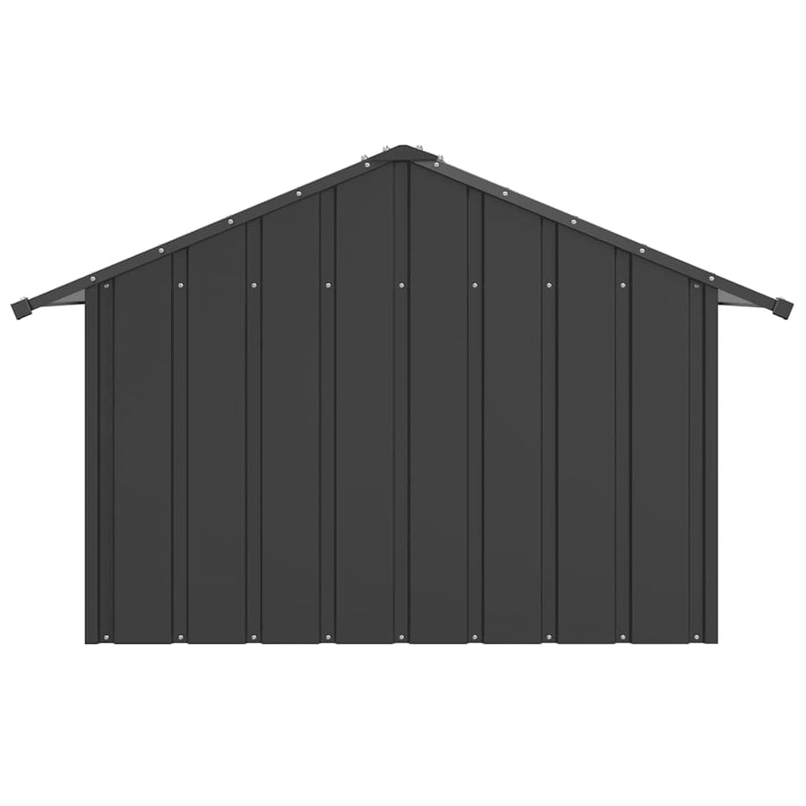 Hondenhok met dak 83x130x85 cm gegalvaniseerd staal