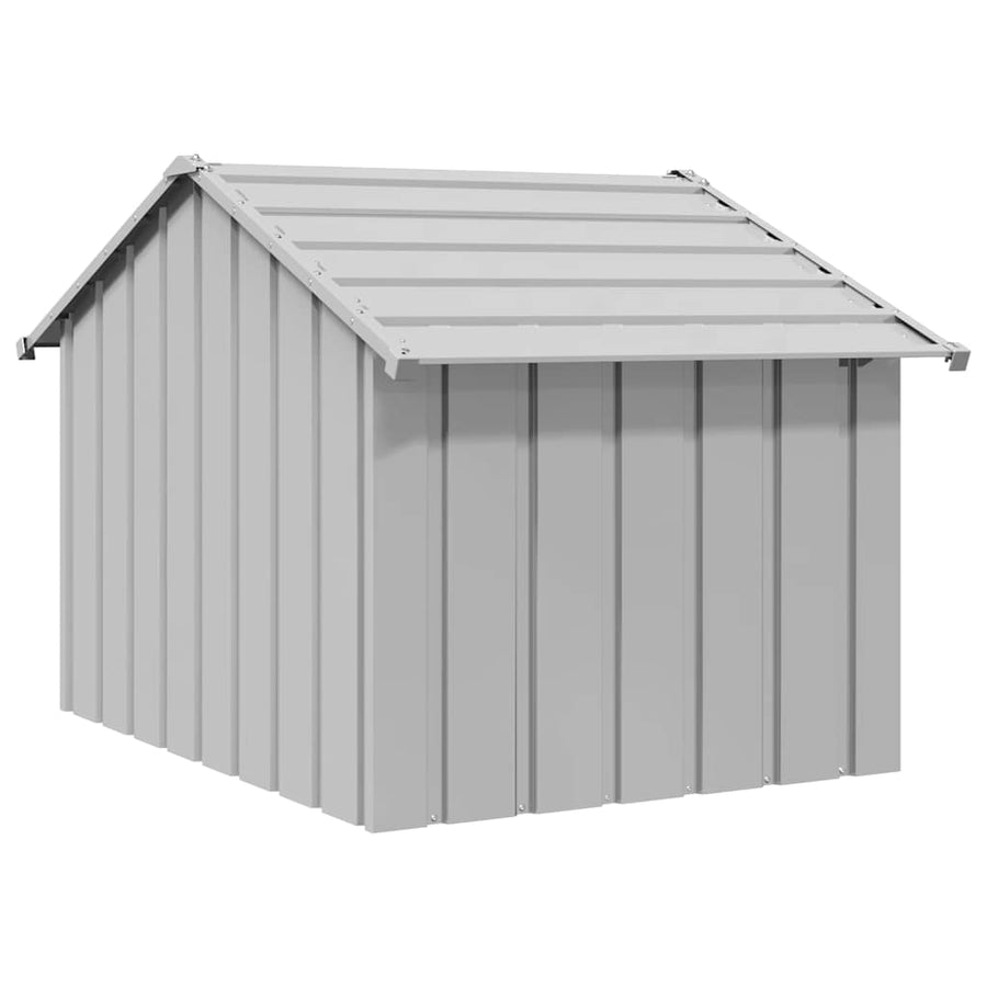 Hondenhok met dak 83x130x85 cm gegalvaniseerd staal