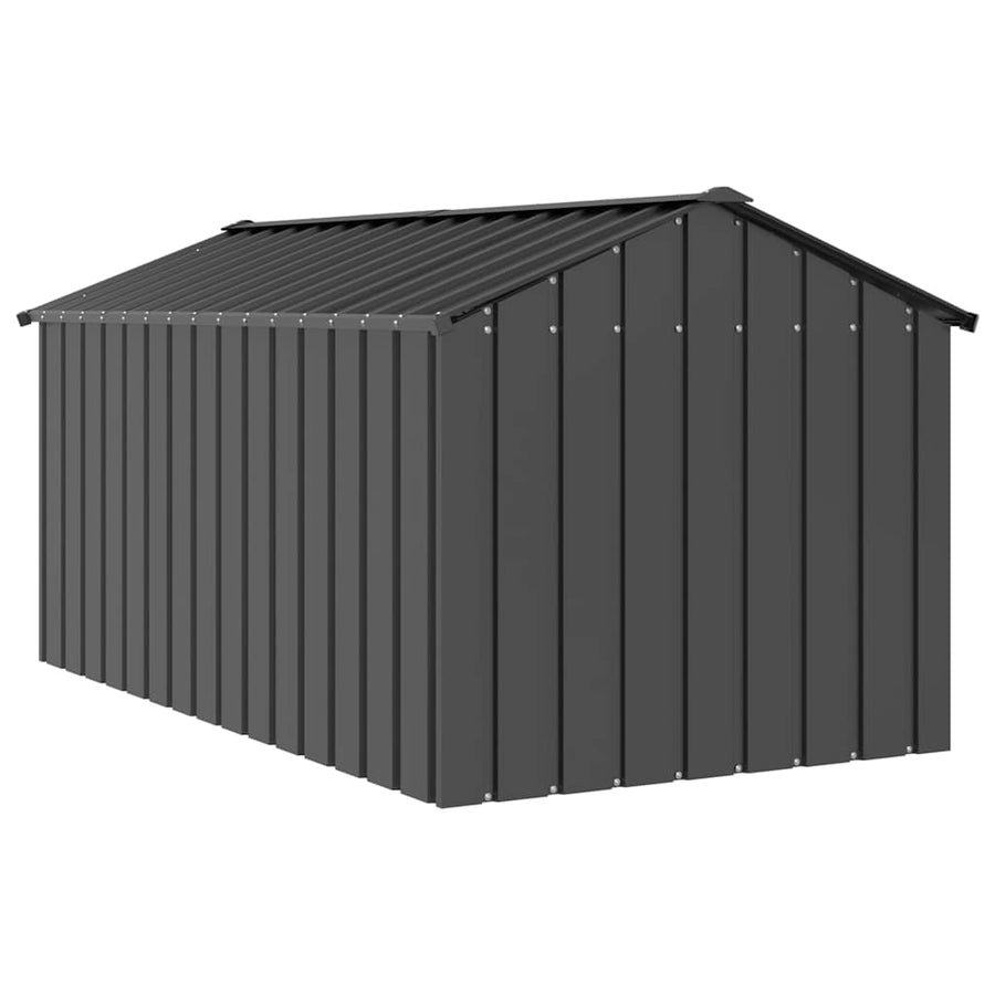 Hondenhok met dak 114x202x101 cm gegalvaniseerd staal