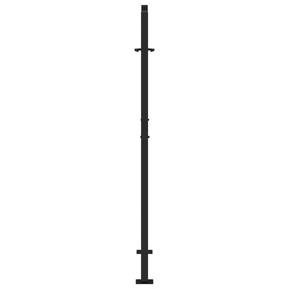 Poort met lichtontwerp 105x155 cm staal zwart