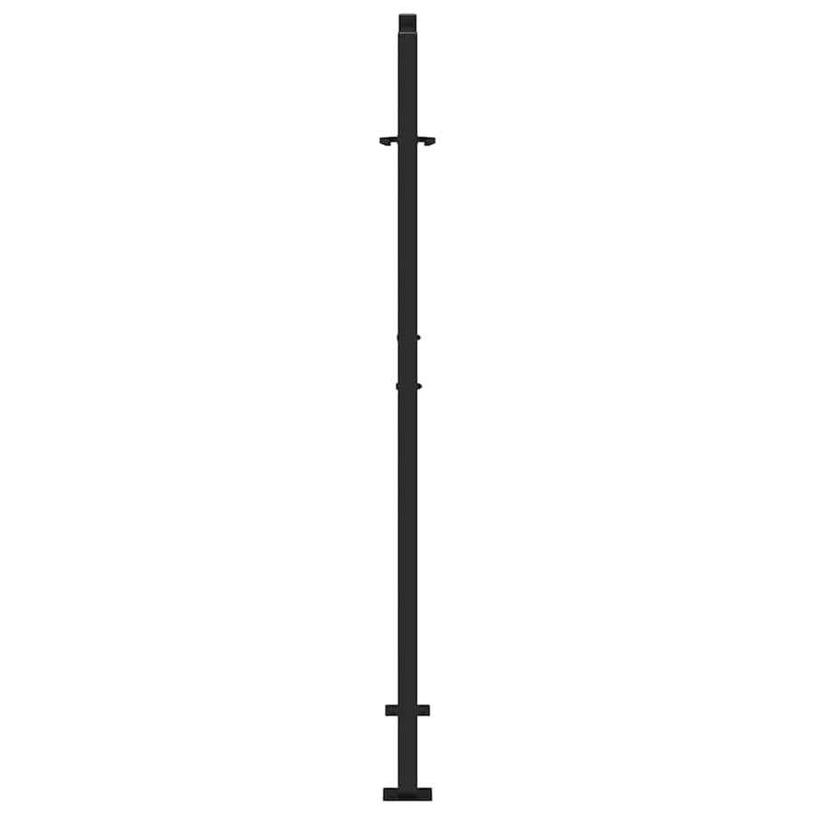 Poort met lichtontwerp 105x155 cm staal zwart