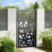 Poort 100x175 cm staal zwart met lichtontwerp
