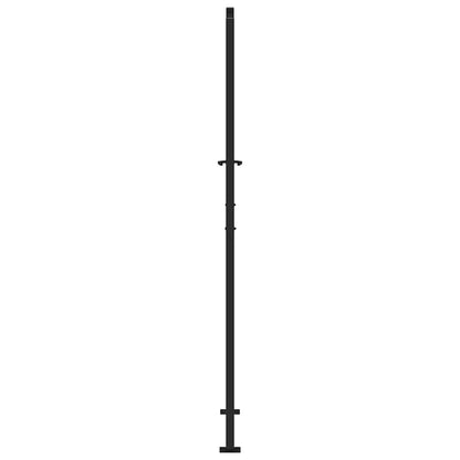 Poort met lichtontwerp 105x205 cm staal zwart