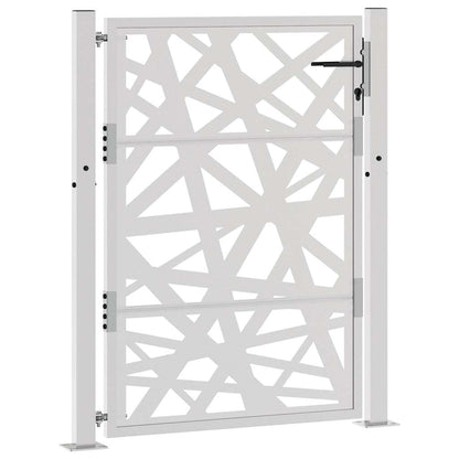 Poort met lichtontwerp 105x130 cm weervast staal