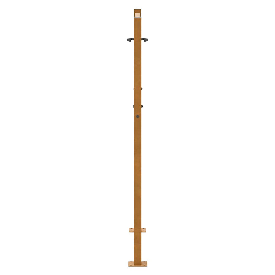 Poort met lichtontwerp 105x130 cm weervast staal