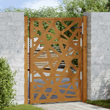 Poort met lichtontwerp 105x130 cm weervast staal