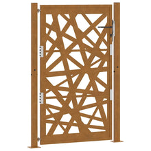 Poort met lichtontwerp 105x155 cm weervast staal