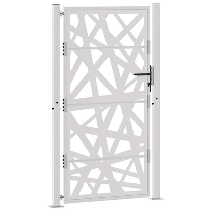 Poort met lichtontwerp 105x180 cm weervast staal