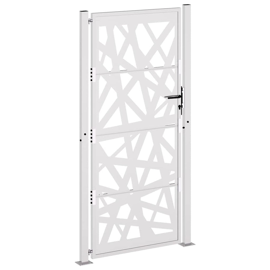 Poort met lichtontwerp 105x205 cm weervast staal