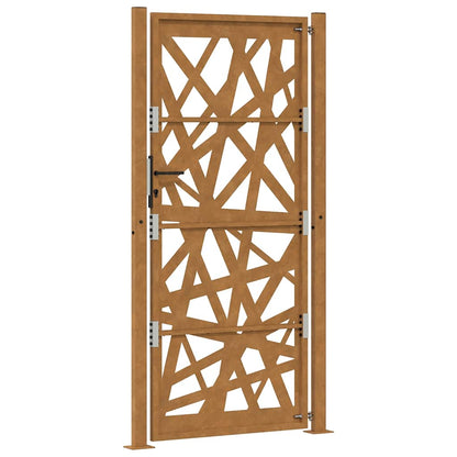 Poort met lichtontwerp 105x205 cm weervast staal