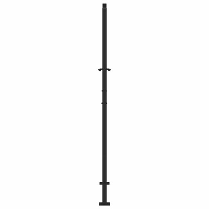 Poort met bladontwerp 105x180 cm staal zwart