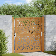 Poort 105x105 cm weervast staal bladontwerp
