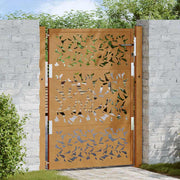 Poort 105x130 cm weervast staal bladontwerp