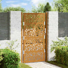 Poort bladontwerp 105x180 cm cortenstaal