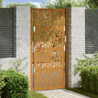 Gate with leaf design 100x200 cm weatherproof steel