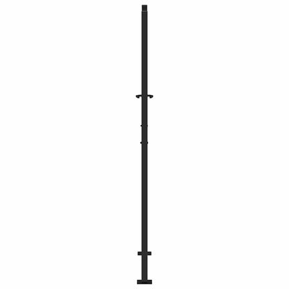 Poort met golfontwerp 105x180 cm staal zwart