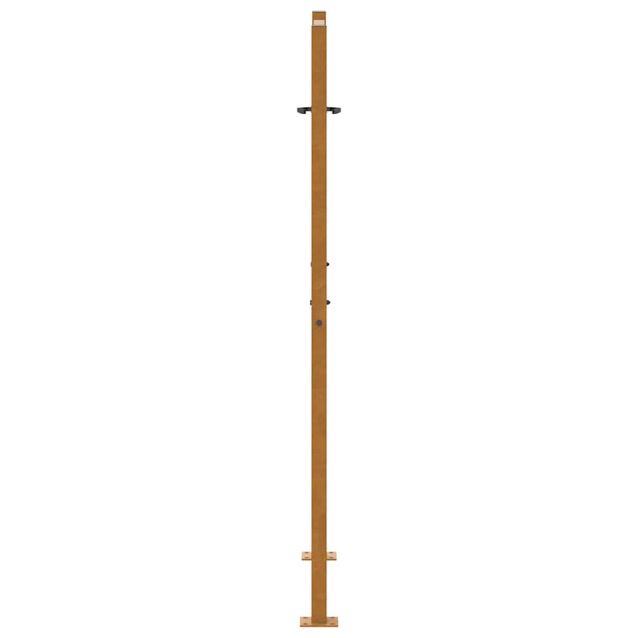 Poort met golfontwerp 105x155 cm weervast staal