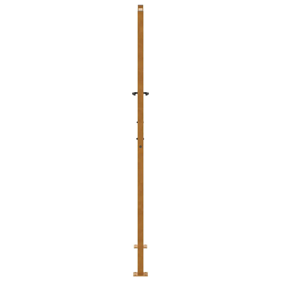 Poort met golfontwerp 105x180 cm weervast staal