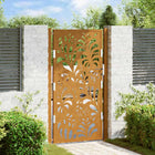 Poort 105x180 cm weervast staal golfontwerp