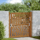 Gate with track design 100x100 cm weather-resistant steel