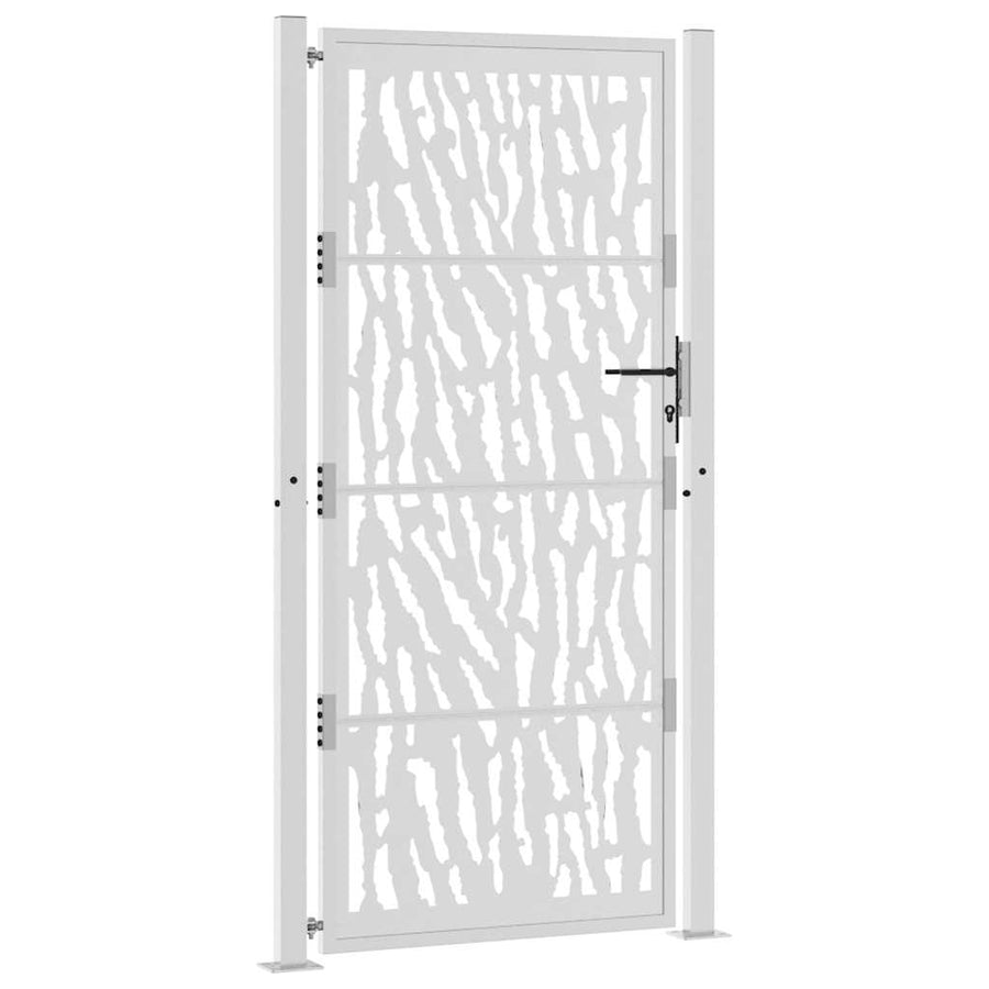 Poort met sporenontwerp 105x205 cm weervast staal