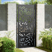Poort 105x205 cm staal zwart vlamontwerp