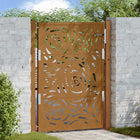 Poort vlamontwerp 100x125 cm weervast staal
