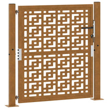 Poort met kruisontwerp 105x105 cm weervast staal