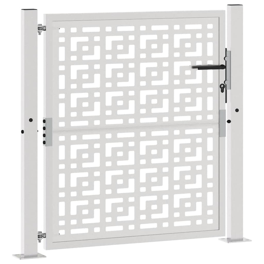 Poort met kruisontwerp 105x105 cm weervast staal