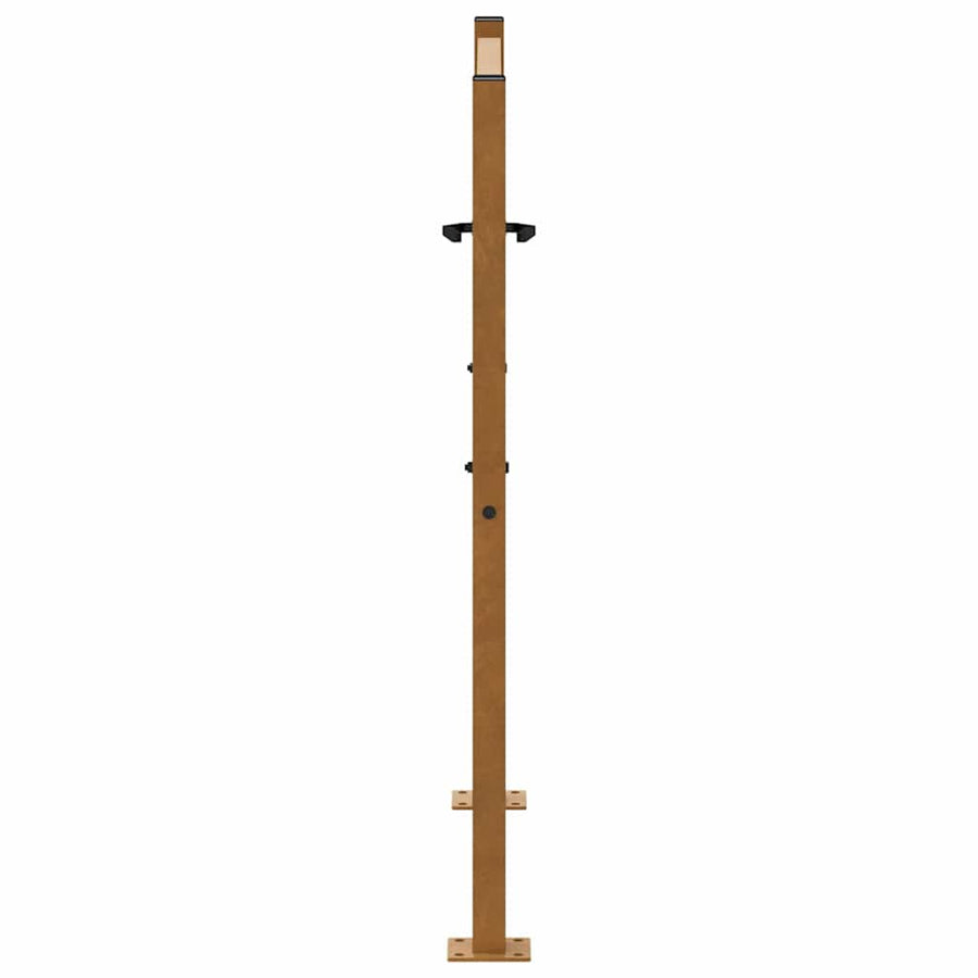 Poort met kruisontwerp 105x105 cm weervast staal